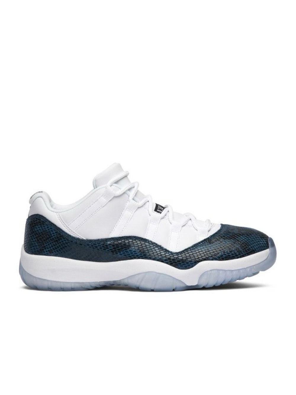 Nike Air Jordan 11 Low Men’s Sneakers - White & Navy Snakeprint